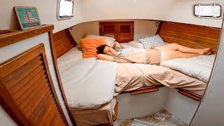 Epic Aft Cabin Renovation on Our FREE Boat | Abandoned for 15 Years!