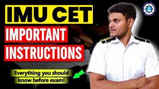 IMPORTANT INSTRUCTIONS ABOUT IMU CET | FULL INFORMATION| IMU CET 2023 | MarineR SK