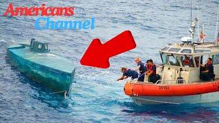 Coast Guard Intercepts Strange Blue Boat, Then They Take A Look Inside