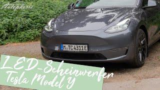 2021 Tesla Model Y: LED-Scheinwerfer Test [4K] - Autophorie Extra