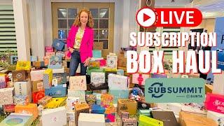 Subscription Box Mega Haul |  LIVE at SubSummit 2023