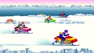 Snowmobiles Racing