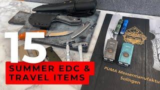 15 Summer EDC and Travel Items