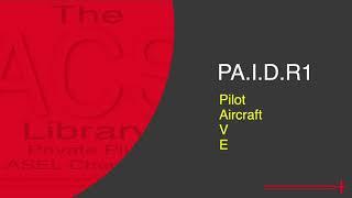 PA.I.D.R1 Pilot (PAVE Checklist)