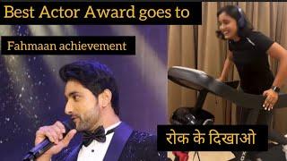 Fahmaan appear in Star Emence Award for Best Actor, Sumbul walk #sumaan #sumbultouqeer #fahmaankhan