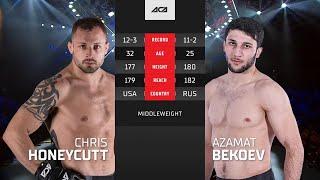 Крис Ханикатт vs. Азамат Бекоев | Chris Honeycutt vs. Azamat Bekoev | ACA 122 - Minsk