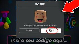 VAZOU CÓDIGO DA SUPPER HAPPY FACE DE GRAÇA NO ROBLOX FUNCIONANDO! *CORRE PARA PEGAR*