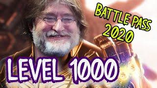 Dota 2 Battle Pass 2020 - BUYING 1000 levels and claiming all prizes - NO COMMENTARY