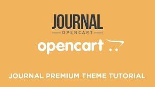 Journal Premium & Responsive OpenCart Theme v2.1.2 (Basic Setup & Installation)