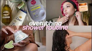 MY EVERYTHING SHOWER ROUTINE 🫧 | body care, skincare + more!