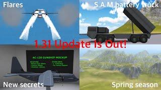 Voiceover | TFS 1.31 UPDATE IS OUT! | FLARES & CHAFFS DECOYS AND MORE! | Turboprop Flight Simulator