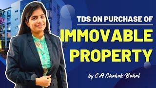 TDS on Purchase of Immovable Property | How to deposit TDS u/s 194IA Online | Form 26QB Online