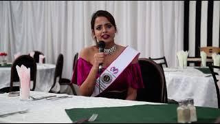 Dr.Tejaswini singh Founder of Organic Greens , Introduction Round South Africa  World Pageant.