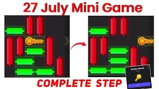 27 July hamster kombat mini game | Hamster kombat mini game today | Mini game hamster kombat