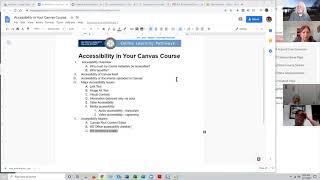 Accessibility in Your Canvas Course - 4/17/2020