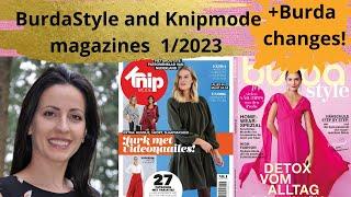 BurdaStyle and KnipMode 1/2023 look through and favorite patterns #burdastyle #knipmode #sewing