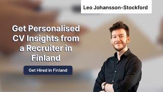 Webinar: CV review with Recruiter Leo Johansson-Stockford