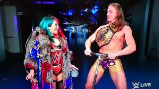 Matt Riddle looks High forgets his lines and botches promo with Asuka