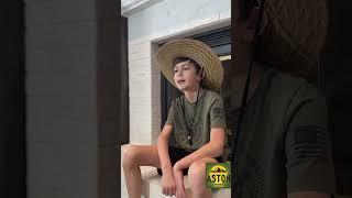 DON’T TOUCH MY GYAT #shorts #kidsinger #kidmusician #childsinger #cute #aston #music #cuteboy