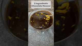 Two Ingredient Chocolate Mousse | Easy Recipe| #shorts #chocolate #mousse #trendingsong #viralrecipe