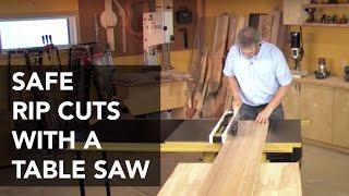 Table Saw Rip Cuts