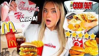 Eating the TOP ORDERED COMBOS at FAST FOOD RESTAURANTS For 24 HOURS!!