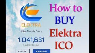 How to BUY Elektra Coin ICO | October 20 1017