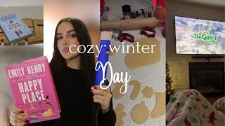 COZY WINTER DAY: winners haul, dyson airwrap, christmas cookies, new books, the Grinch, face mask