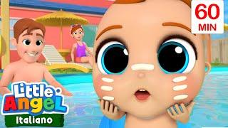 Un Pomeriggio in Piscina | Cartoni Animati con Gianni Piccino - Little Angel Italiano