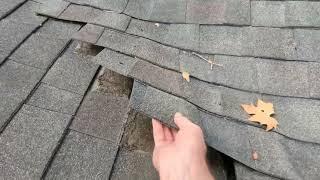 ️SEE FULLLARGER Roofs will cost more. This #roof is very old and IMPROPERLY Installed#valley#home