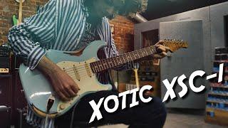 Xotic California Classic® XSC-1, Sonic Blue over 3 Tone Burst Heavy Aged