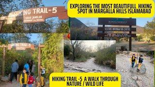 Exploring The Most Beautiful Hiking Spot In Margalla Hills Islamabad Hiking Trail-5 A Walkthrough