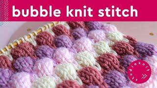 Bubble Stitch  Original Bobble Knitting Pattern