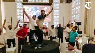 Rebel Shiv Sena MLAs dance in Goa hotel lobby as their leader Eknath Shinde becomes Maharashtra CM