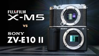 Fujifilm X-M5 vs Sony ZV-E10 II - Wildly Different