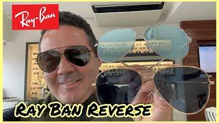 Ray ban Reverse Aviador RB0101 s #verbim #rayban