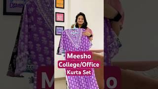 Meesho Kurta Set Haul l College/Office Wear Kurta Set #meesho #kurti #college #office #shorts #haul