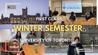 UofT Vlog : FIRST CLASS IN WINTER SEMESTER | Kelas Pertama di Musim Dingin