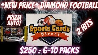 *NEW* Sports Cards Direct DIAMOND Football Subscription Box. $250 for 6-10 Packs. PRIZM AUTO HIT!