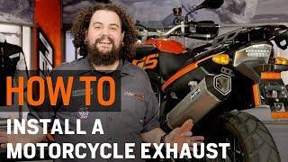 How To Install a Motorcycle Exhaust at RevZilla.com