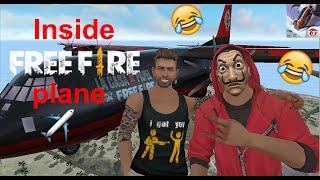 what's going inside Free fire plane  - ماذا يحدث داخل طائرة فري فاير