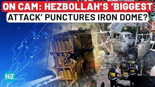 Iron Dome Vs Hezbollah Rockets: Israelis In Panic Amid Hezbollah’s Largest Attack On Haifa | IDF