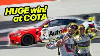 UNSEEN FOOTAGE - COTA GT4 2023 - BIG WIN!