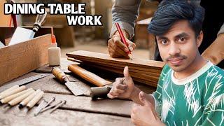 Simple Wood Working Dining Table Tutorial Video | Ajmat Mansuri | Work