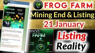 Frog Farm Listing Date | Frog Farm Airdrop Listing Date | Frog Farm Daily Cipher || Frogs Airdrop