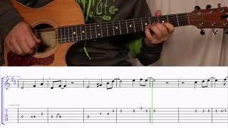 How to Play the Melody to Fraulein by Bobby Helms on Guitar with TAB