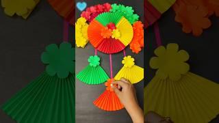 Beautiful Paper flower wall hanging craft ️  #shorts #ytshorts #viralvideo #craft #diy #homedecor