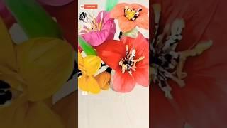 Craft Flowers #craftshorts #indianmomscookingandcrafts #shortsfeed #youtubeshorts #flowermakingideas