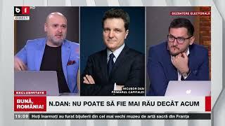 BUNĂ, ROMÂNIA! CU BUZĂIANU ȘI ZAMFIR. NICUȘOR DAN: BANII SE IMPART PROST. NU E CORECT!