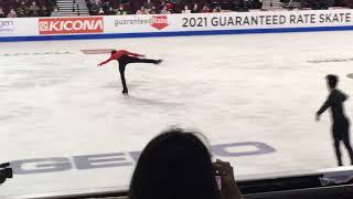 Vincent Zhou 2021 Skate America Practice Ice